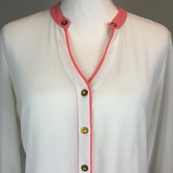 Olive & Oak Long Sleeve Button Down Sz M - Picture 3 of 13